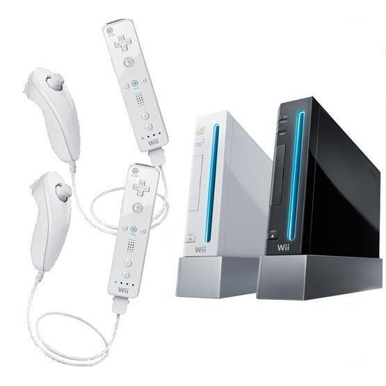 Net zo heel fijn Onderhoudbaar Wii Bundel: Eerste Model + 2x Nintendo Controller + 2x Nintendo Nunchuk (Wii)  kopen - €94.99